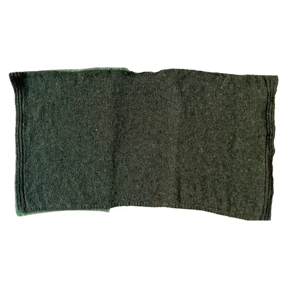 Bonner of Ireland Wool Knit Shawl Two-Tone Green Cape Wrap Made in Ireland - Picture 5 of 8